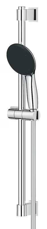Kromiran tuš set Grohe Vitalio Start s pršno letvijo in cevjo pro za udobno prhanje
