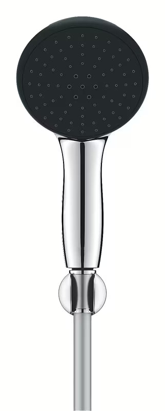 Kromiran kopalniški tuš set Grohe Vitalio Start z ročno prho, cevjo 1750 mm in stenskim nosilcem
