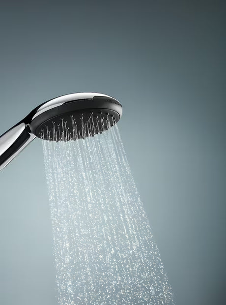 Ručni tuš Grohe Vitalio Start u krom izvedbi s mlazom Rain i tehnologijom Grohe Water Saving
