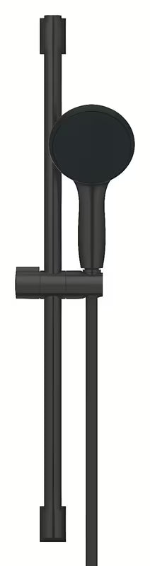 Mat crni tuš set Grohe Vitalio Start 110 s ručnim tušem, crijevom i tuš šipkom