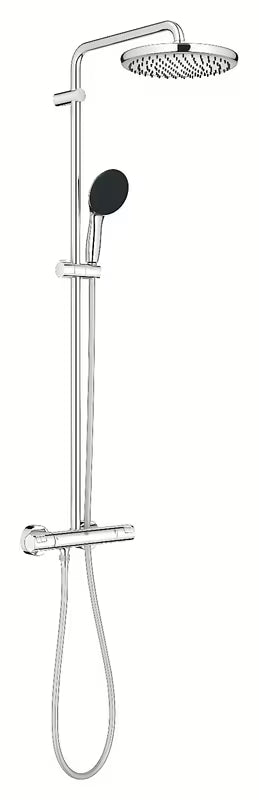 Grohe Vitalio Start System tušni sistem s termostatsko armaturo v kromu z nadglavno in ročno prho
