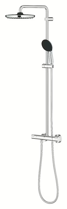 Grohe Vitalio Start System tušni sistem s termostatsko armaturo v kromu z nadglavno in ročno prho