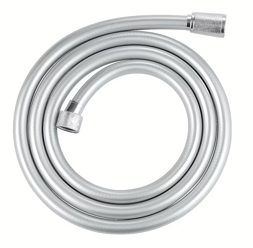 Kromirana cev za tuš Grohe vitalioflex Silver 1750 mm s funkcijo TwistStop in zaščito AntiFold