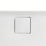 Bela mat pravokotna tuš kad Hüppe easyflat 180x90 cm iz litega marmorja z nizkim profilom