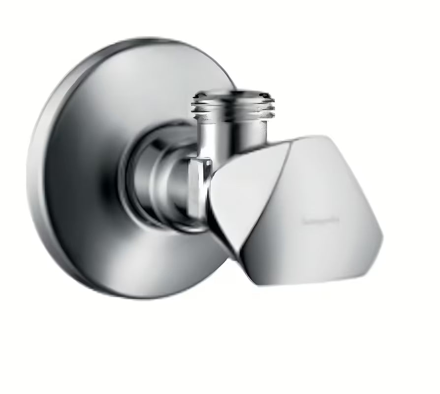 Kotni ventil Hansgrohe E brez filtra s priključkom G ½ na dovodu in G ⅜ na odtoku