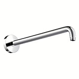 Kromiran stenski držalo za nadglavno prho hansgrohe 38,9 cm z okroglo rozeto pro za nadglavno prho