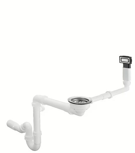 Ročni odtočno-prelivni komplet Hansgrohe D14-10 pro za nerjavno kuhinjsko enojno korito