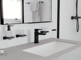 Hansgrohe addstoris stenski dozirnik za tekoče milo z držalom v mat črni barvi