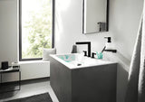 Hansgrohe addstoris stenski dozirnik za tekoče milo z držalom v mat črni barvi