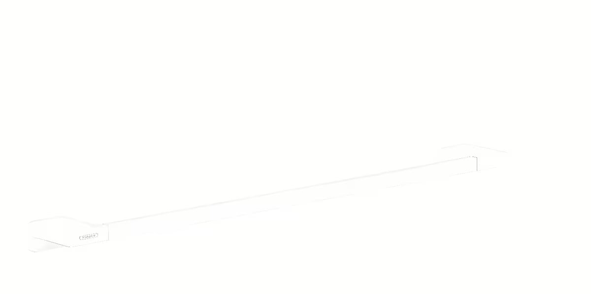 Stenski držalo za brisače Hansgrohe addstoris v mat beli barvi z minimalističnim dizajnom