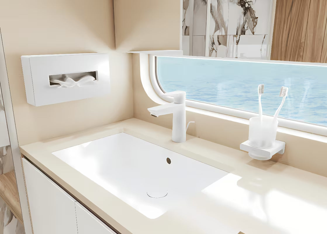 Hansgrohe addstoris stojalo za kozarce in ščetke vključno s kozarcem v mat beli izvedbi