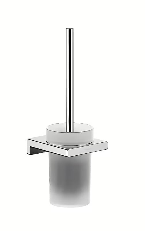 Hansgrohe addstoris stenska WC ščetka v kromu z držalom iz kovine in stekla