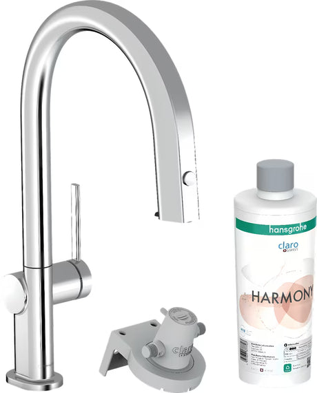 armatura za pomivalno korito hansgrohe krom Aqittura s filtrom in izvlečnim izlivom