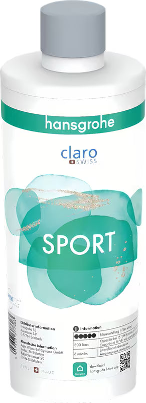 Mineralizacijski in filtrirni kartuša Sport pro hansgrohe SodaBase pro za boljši okus in vonj pitne vode