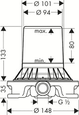 Podometno telo Hansgrohe Axor Starck pro za ugradnju na grubi pod