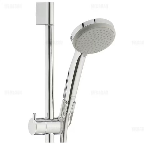 Hansgrohe Croma 100 tuš set v izvedbi chrome z ročno prho in drsno palico