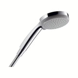 Ročna prha Hansgrohe Croma 100 v krom izvedbi s premerom 100 mm in štirimi vrstami curka