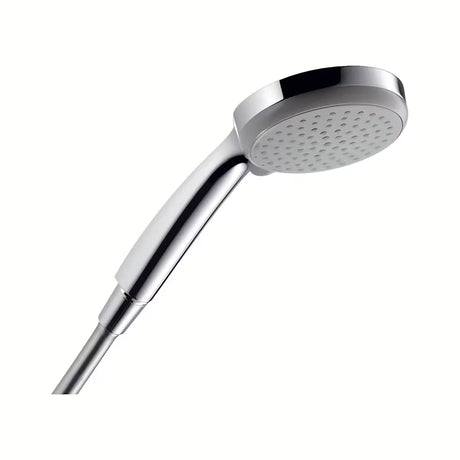 Ročna prha Hansgrohe Croma 100 v krom izvedbi s premerom 100 mm in štirimi vrstami curka