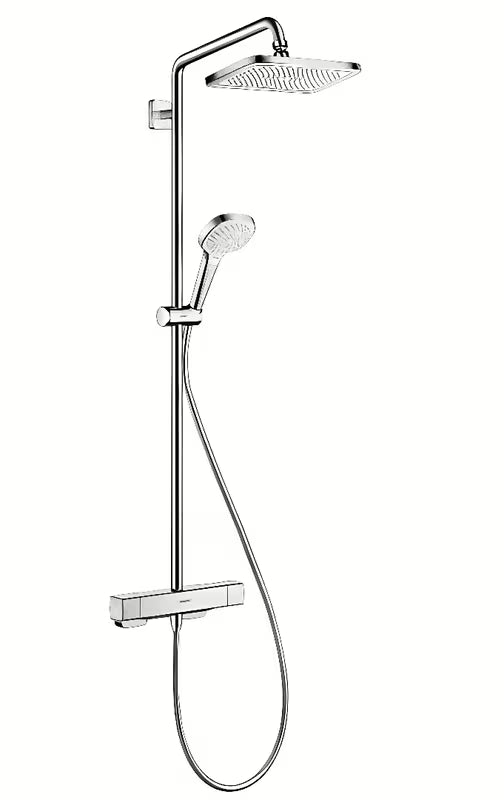 Hansgrohe Croma tušni sistem s termostatsko armaturo v krom izvedbi