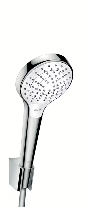 Hansgrohe Croma Select komplet za kad bela/krom z ročno prho 110 mm in gumbom Select