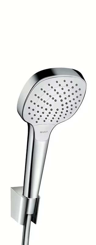 Hansgrohe Croma Select komplet za kad z ročno prho 110 mm v izvedbi bela/krom
