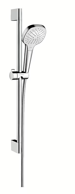 Hansgrohe Croma Select E tuš set v beli in krom izvedbi z ročno prho in letvijo Unica