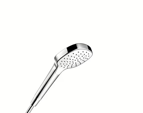 Hansgrohe Croma Select E tuš set v beli in krom izvedbi z ročno prho, drsnikom Unica in cevjo