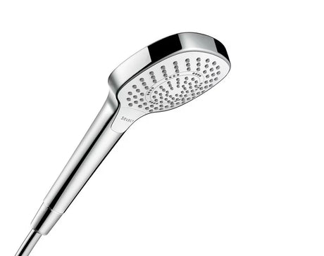 Hansgrohe Croma Select E tuš set v beli in krom izvedbi z ročno prho in letvijo Unica