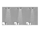 Tuš set Hansgrohe Croma Select S v beli/krom izvedbi z ročno prho 3jet, drsno palico Unica in cevjo 1,60 m.