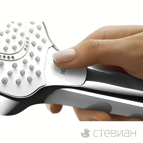 Hansgrohe Croma Select S tuš set v beli in krom izvedbi z ročno prho 1jet in pršno letvijo Unica