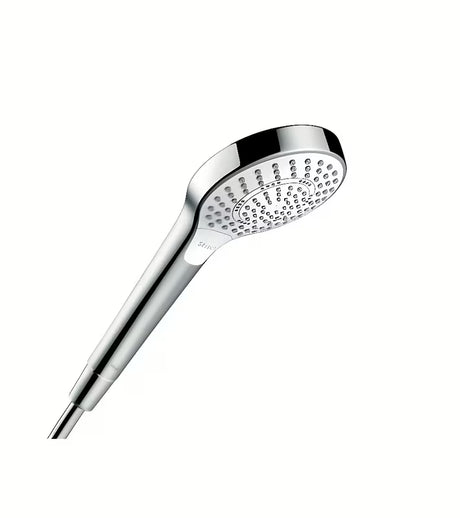 Ročna prha Hansgrohe Croma Select S v beli in krom barvi z gumbom Select
