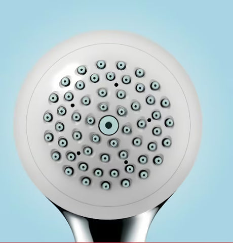Ročna prha Hansgrohe Crometta 85 v krom izvedbi s premerom 85 mm in enim tipom curka