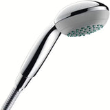 Ročna prha Hansgrohe Crometta 85 Vario v krom izvedbi z okroglo glavo in dvema tipoma curka