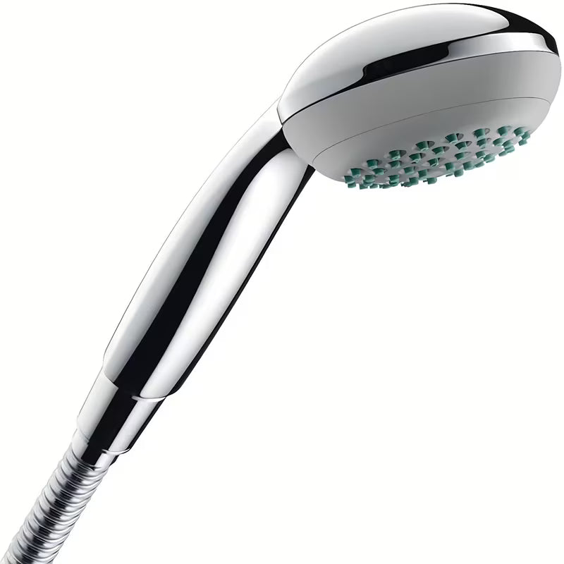 Ročna prha Hansgrohe Crometta 85 Vario v krom izvedbi z okroglo glavo in dvema tipoma curka