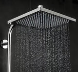 Hansgrohe Crometta E tušni sistem s termostatsko armaturo v kromu z nadglavno in ročno prho