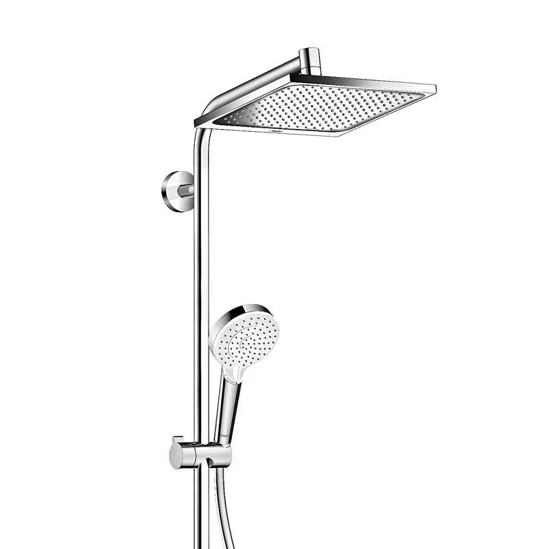 Hansgrohe Crometta E tušni sistem s termostatsko armaturo v krom izvedbi z nadglavno prho 240 mm in ročno prho