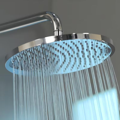 Hansgrohe Crometta S tušni sistem v krom izvedbi z nadglavno in ročno prho
