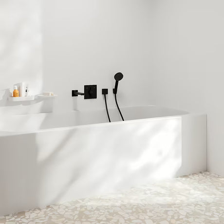 Hansgrohe duoturn E podometna armatura za tuš pro za 2 porabnika v mat črni barvi