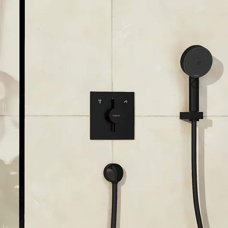 Hansgrohe duoturn E podometna armatura za tuš pro za 2 porabnika v mat črni barvi