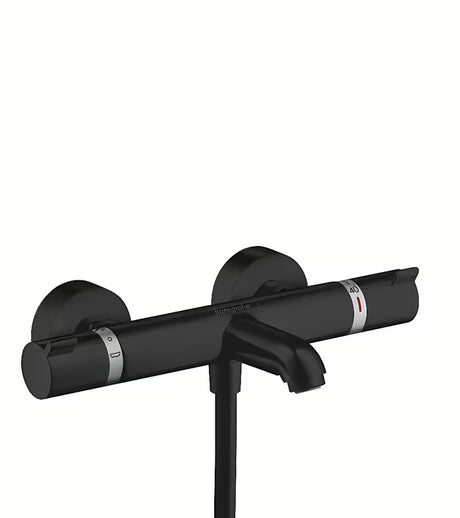 Hansgrohe Ecostat Comfort termostatska armatura za kad za na steno v mat črni izvedbi
