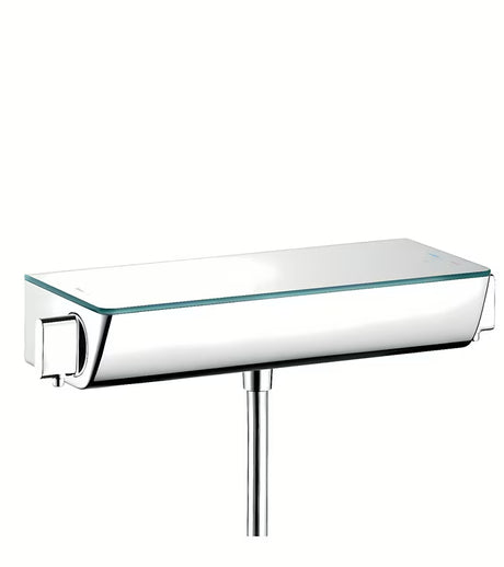 Hansgrohe Ecostat Select termostatska armatura za tuš v kromu s polico iz varnostnega zrcalnega stekla
