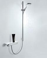 Hansgrohe Ecostat Select termostatska armatura za tuš v kromu s polico iz varnostnega zrcalnega stekla