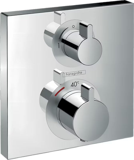 Hansgrohe Ecostat Square podometna termostatska armatura za tuš v krom izvedbi