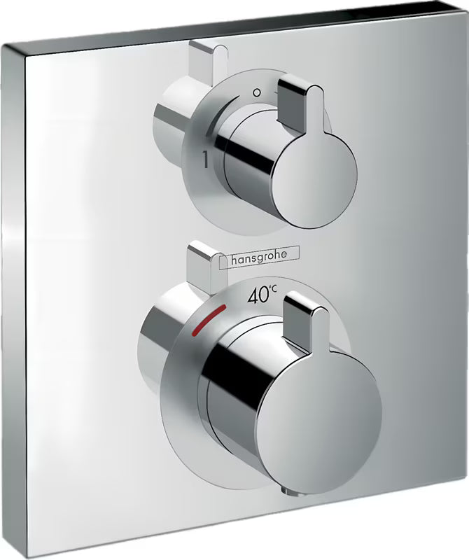 Hansgrohe Ecostat Square termostatska podometna armatura za tuš v krom izvedbi