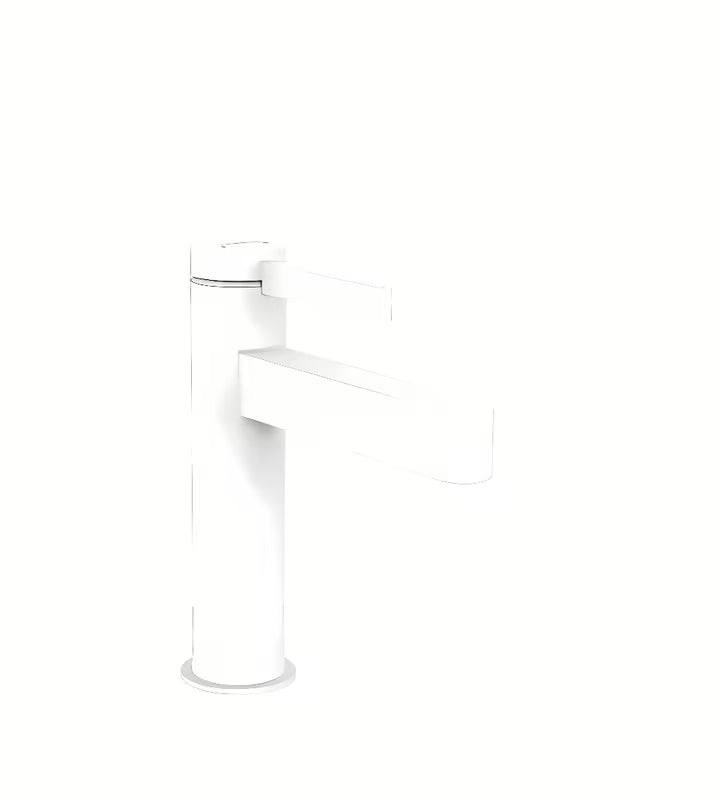 Hansgrohe Finoris enoročna armatura za umivalnik v mat beli barvi z odtokom push-open
