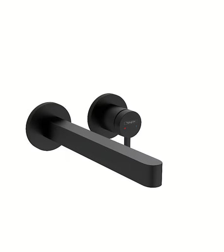 Hansgrohe Finoris podometna armatura za umivalnik v mat črni izvedbi pro za stensko montažo