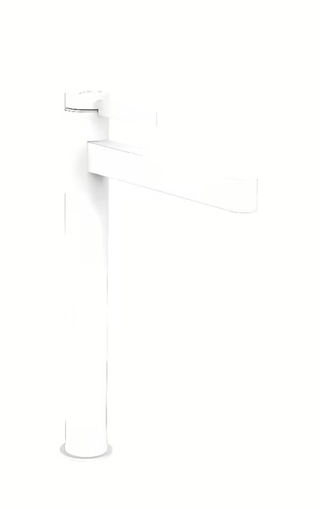 Hansgrohe Finoris visoka armatura za umivalnik v mat beli barvi z odtočnim ventilom PushOpen