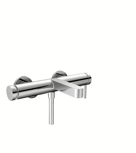 Stenska kopalna enoročna armatura hansgrohe Finoris v krom izvedbi z gumbom Select