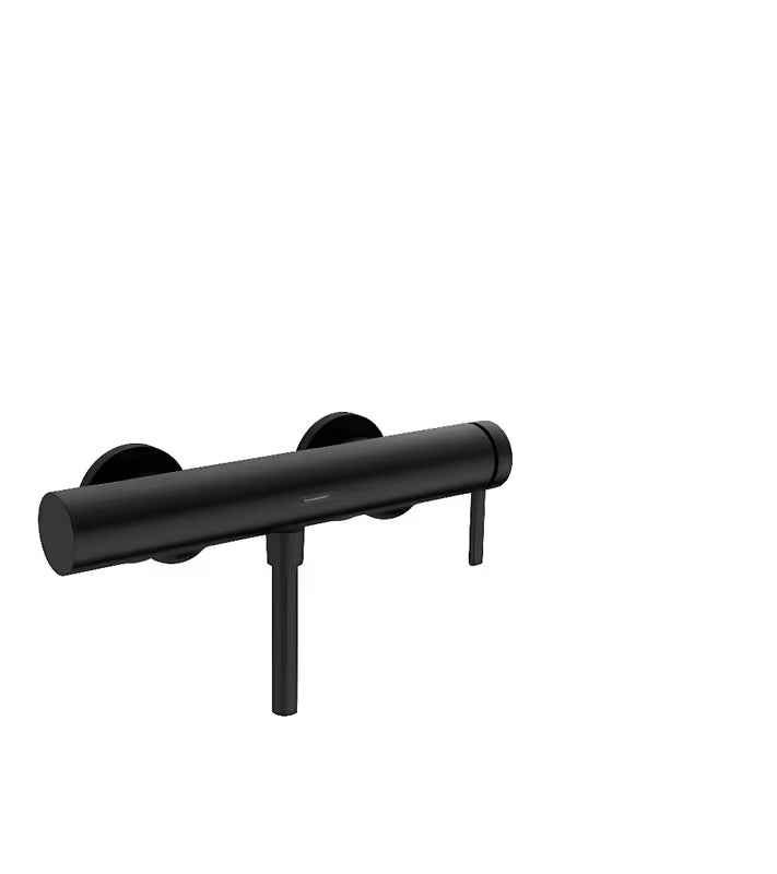 Hansgrohe Finoris enoročna stenska armatura za tuš v mat črni izvedbi FinishPlus.