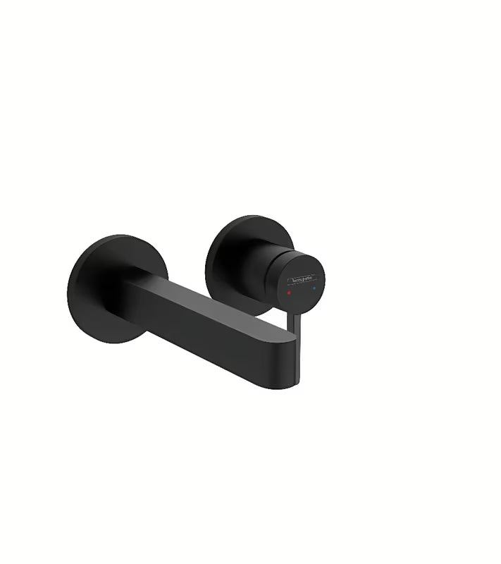 Podometna armatura za umivalnik hansgrohe Finoris pro za zidnu montažu u mat crnoj